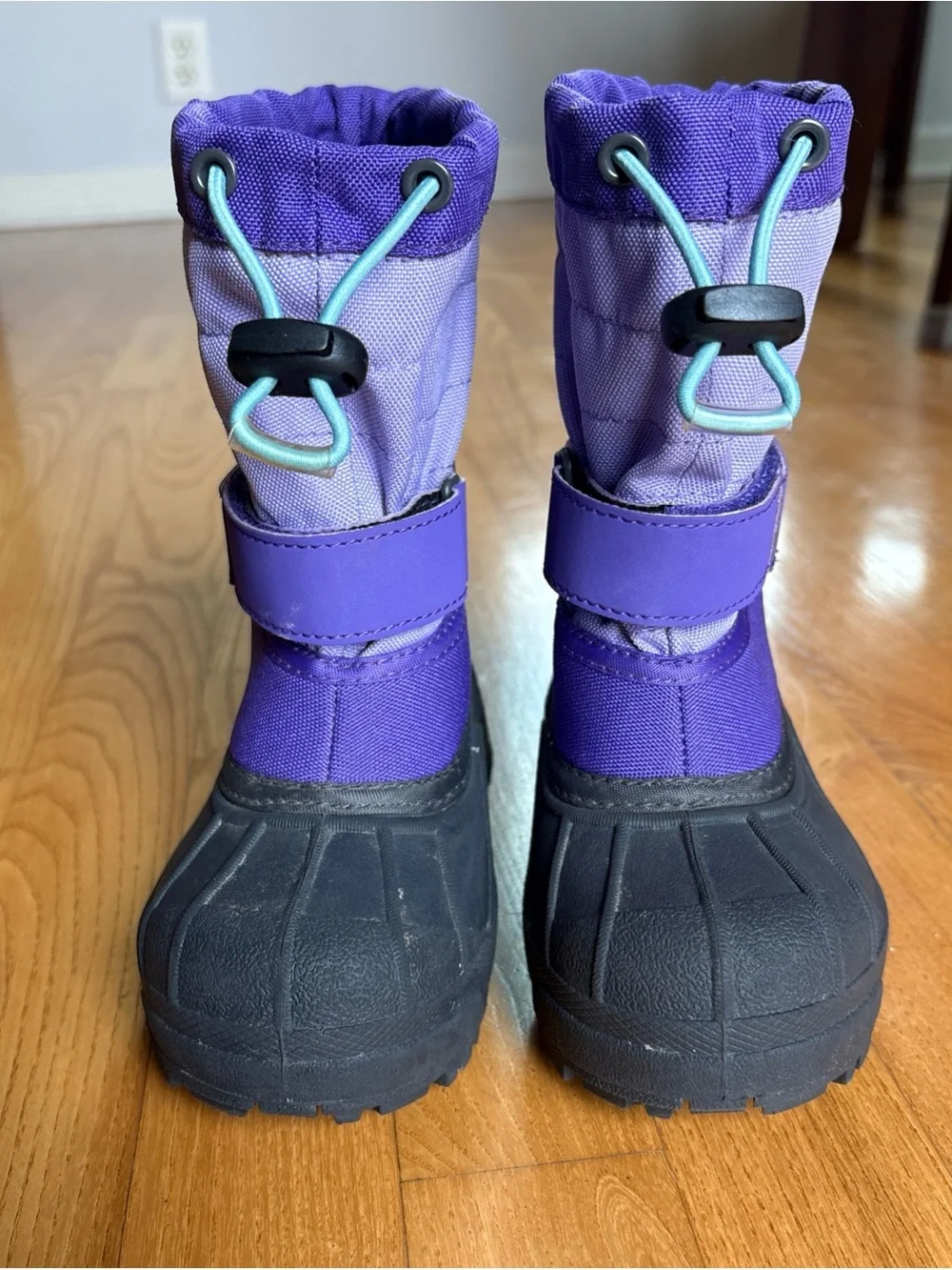 Columbia Snow Boots toddler Child Sz 8 Girls Purple Powderbug Plus 11 Waterproof